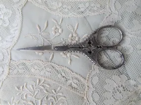 ANTIQUE Embroidery Needlework Scissors,Beautiful Fancy Design,For Fine Crafts,Collectible Needlework Tools,Vintage Sewing Tools