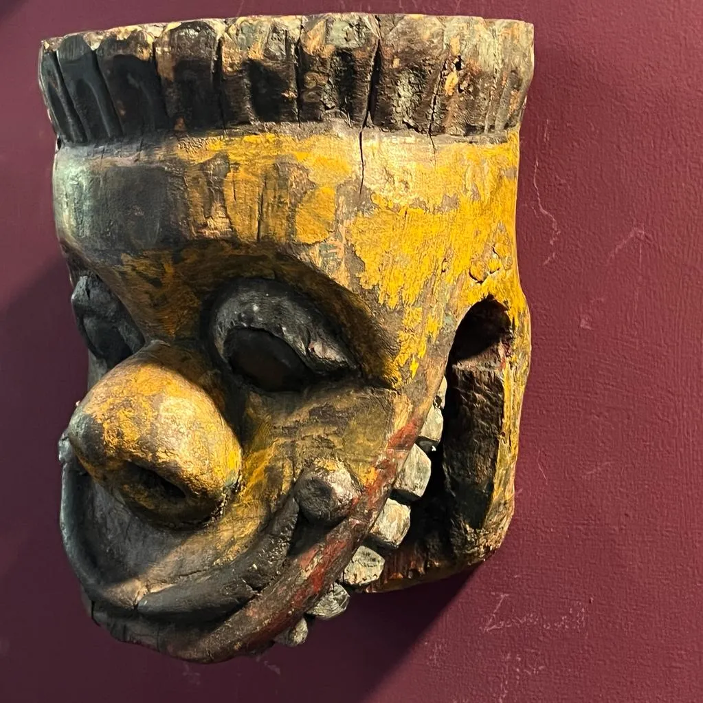 Antique  Wooden Mask 5 ( 10 inches ) 