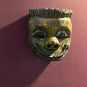 Antique  Wooden Mask 5 ( 10 inches ) 