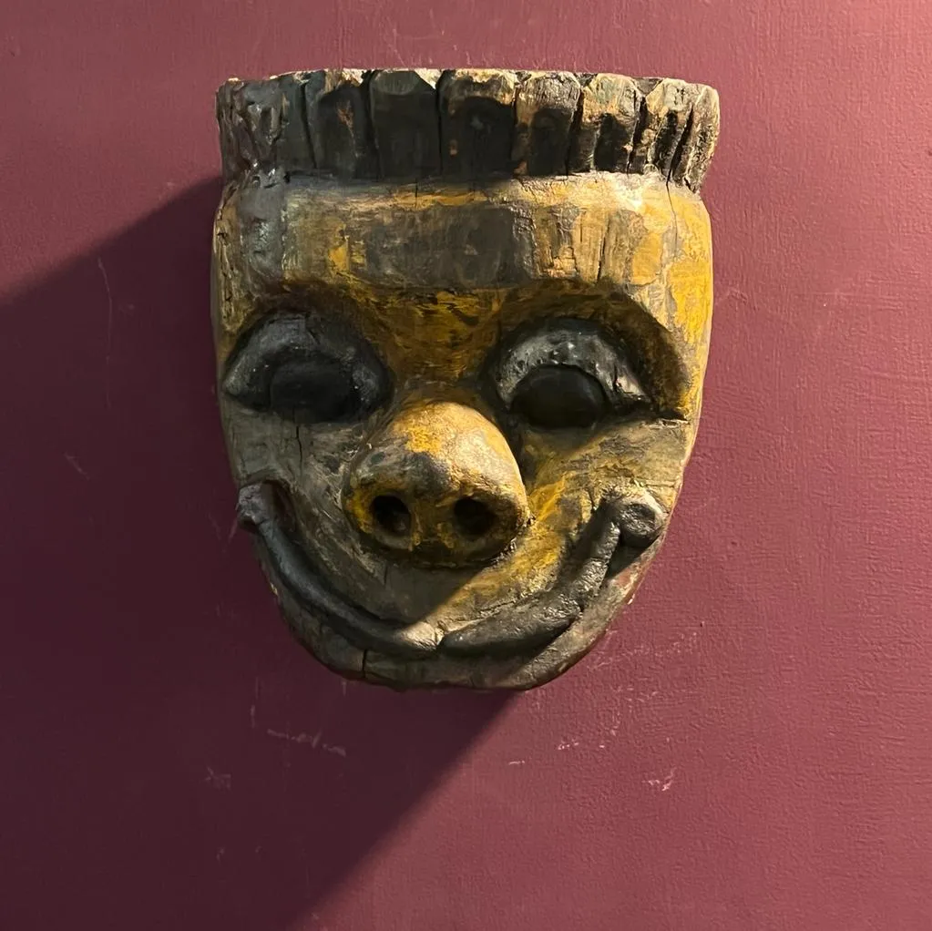 Antique  Wooden Mask 5 ( 10 inches ) 