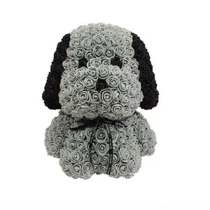 Cute Enchanted Forever Rose Puppy Dog Plush Toy (27 Options)