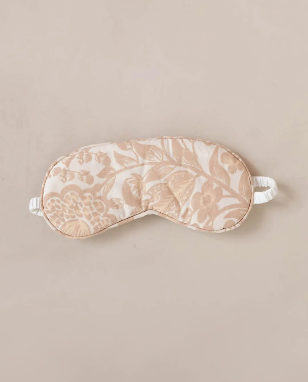 Durga Organic Cotton Eye Mask In Cream Print