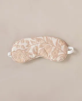 Durga Organic Cotton Eye Mask In Cream Print