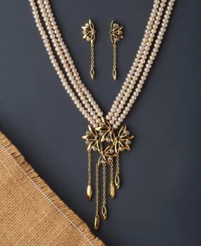 Exquisite Real Pearl Necklace Set