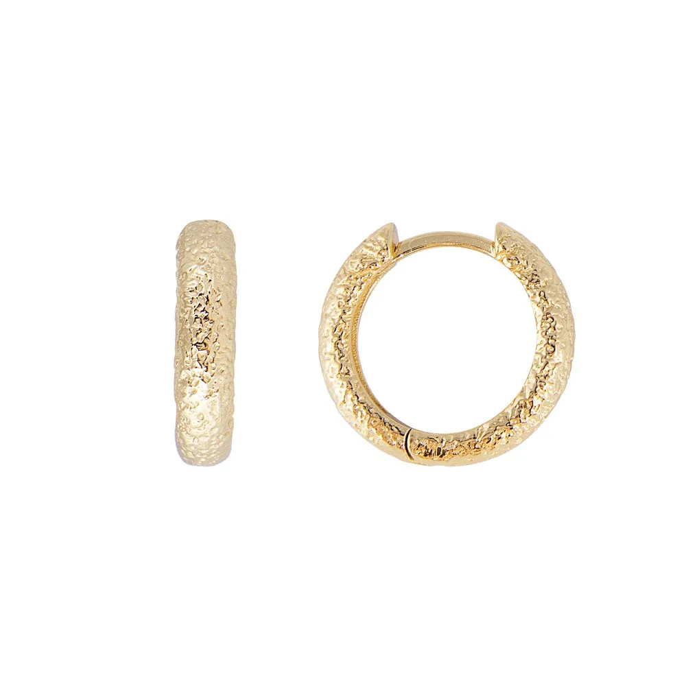 Fairley Antique Gold Midi Hoops