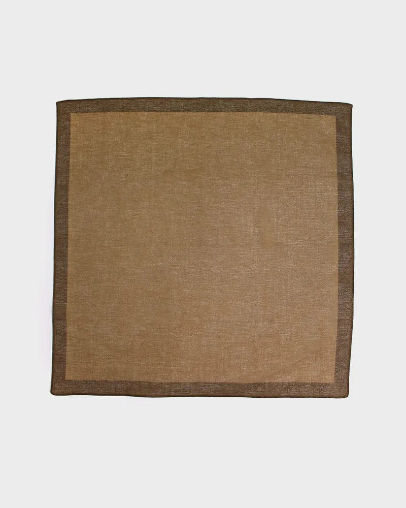 Japanese Handkerchief, Classic, Brown Seigaiha