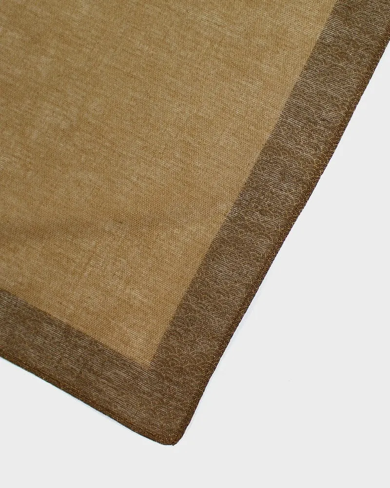 Japanese Handkerchief, Classic, Brown Seigaiha