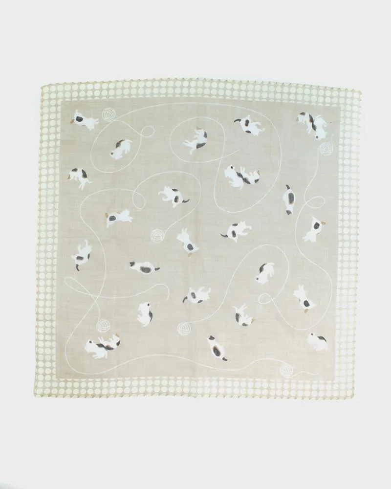 Japanese Handkerchief, Classic, Cat