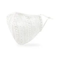 LUXURY REUSABLE, WASHABLE CLOTH FACE MASK WITH FILTER POCKET - BOHO LACE