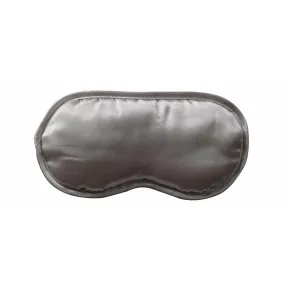 Luxury Sleep Well Elegant Silver Grey Satin Eye Mask