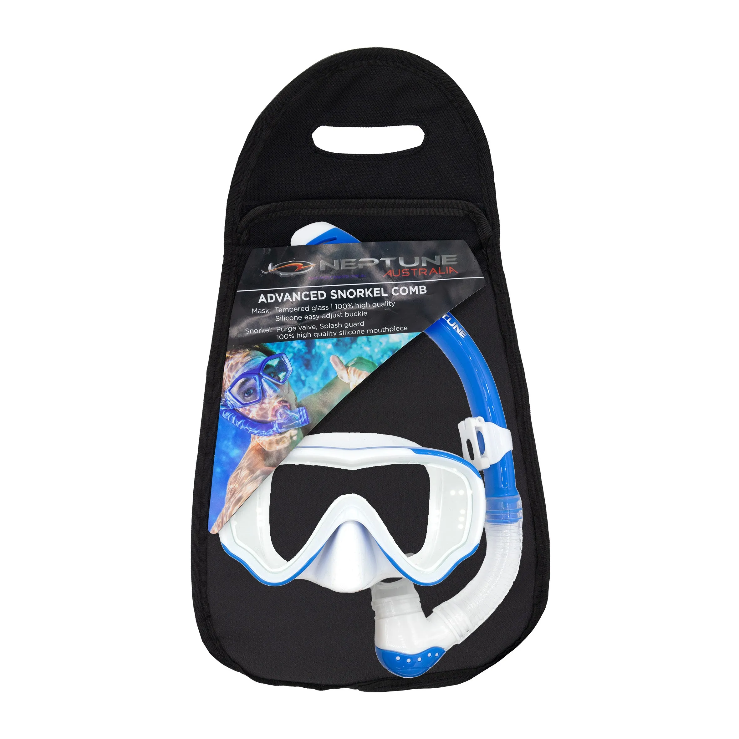 Mantaray Junior Mask Snorkel Fin Set With Bag