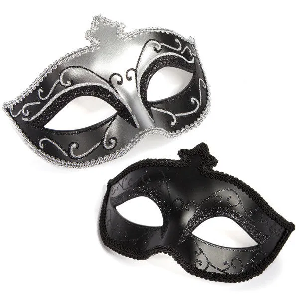 MASKS ON - MASQUERADE MASK TWIN PACK