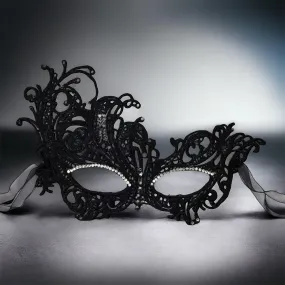 Masquerade Mask, Mardi Gras Mask, Masquerading Mask, Black Lace, Masquerade Ball, Lace Mask