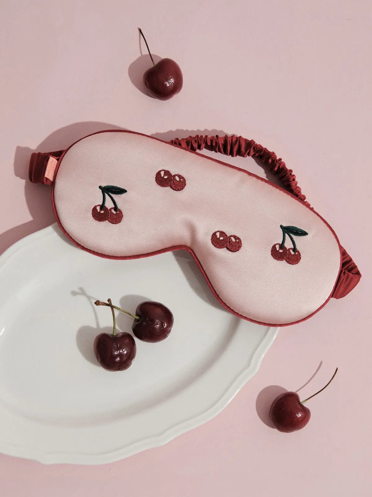 "Lost Cherries" Silk Sleep Eye Mask