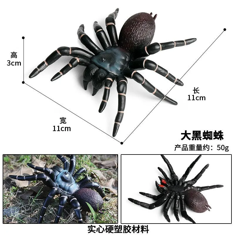 Simulated Insect Animal Figurine Model Spider Grasshopper Butterfly Snail Action Figure Scene Decoration Kids Collect Toys Gifts