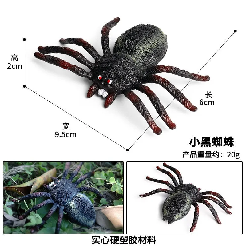 Simulated Insect Animal Figurine Model Spider Grasshopper Butterfly Snail Action Figure Scene Decoration Kids Collect Toys Gifts