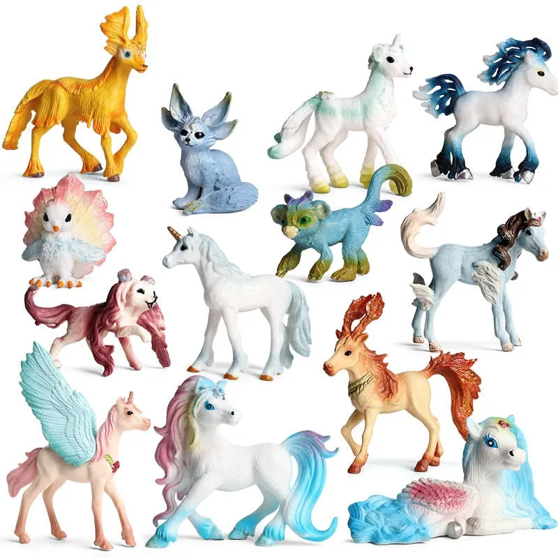 Simulation Wild Animal Horse Model Solid Emulation Action Figure Learning Education Kids Toys for Boys Children