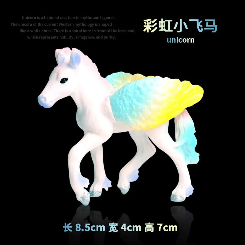 Simulation Wild Animal Horse Model Solid Emulation Action Figure Learning Education Kids Toys for Boys Children