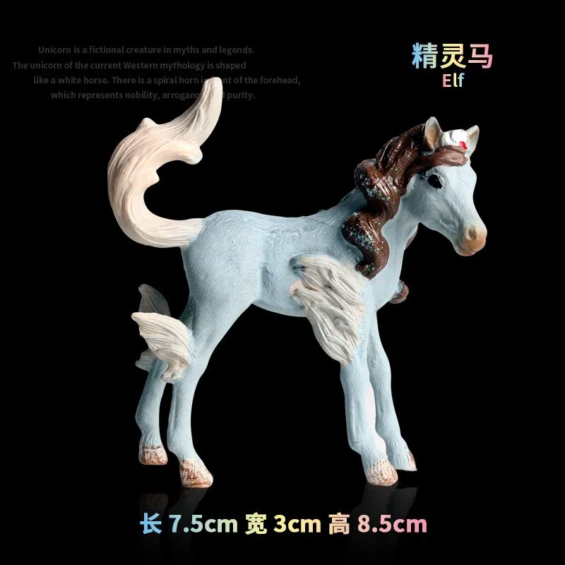 Simulation Wild Animal Horse Model Solid Emulation Action Figure Learning Education Kids Toys for Boys Children