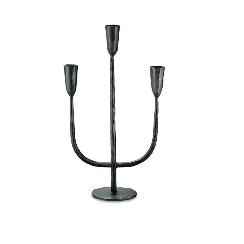 Small Arc Candelabra - Antique Black or Brass