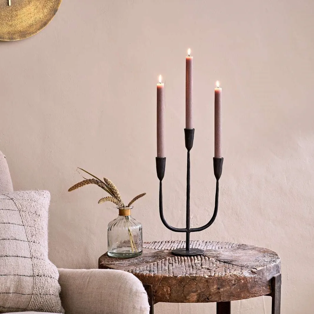 Small Arc Candelabra - Antique Black or Brass