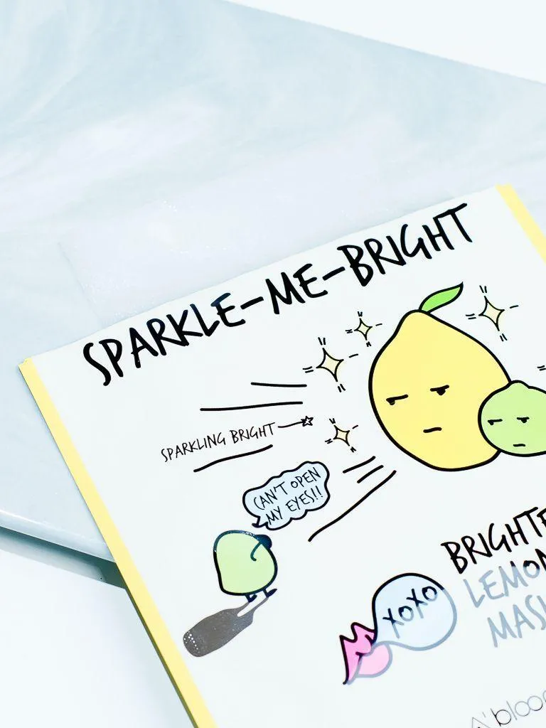 Sparkle-Me-Bright Brightening Lemon Lime Mask (1 Sheet)