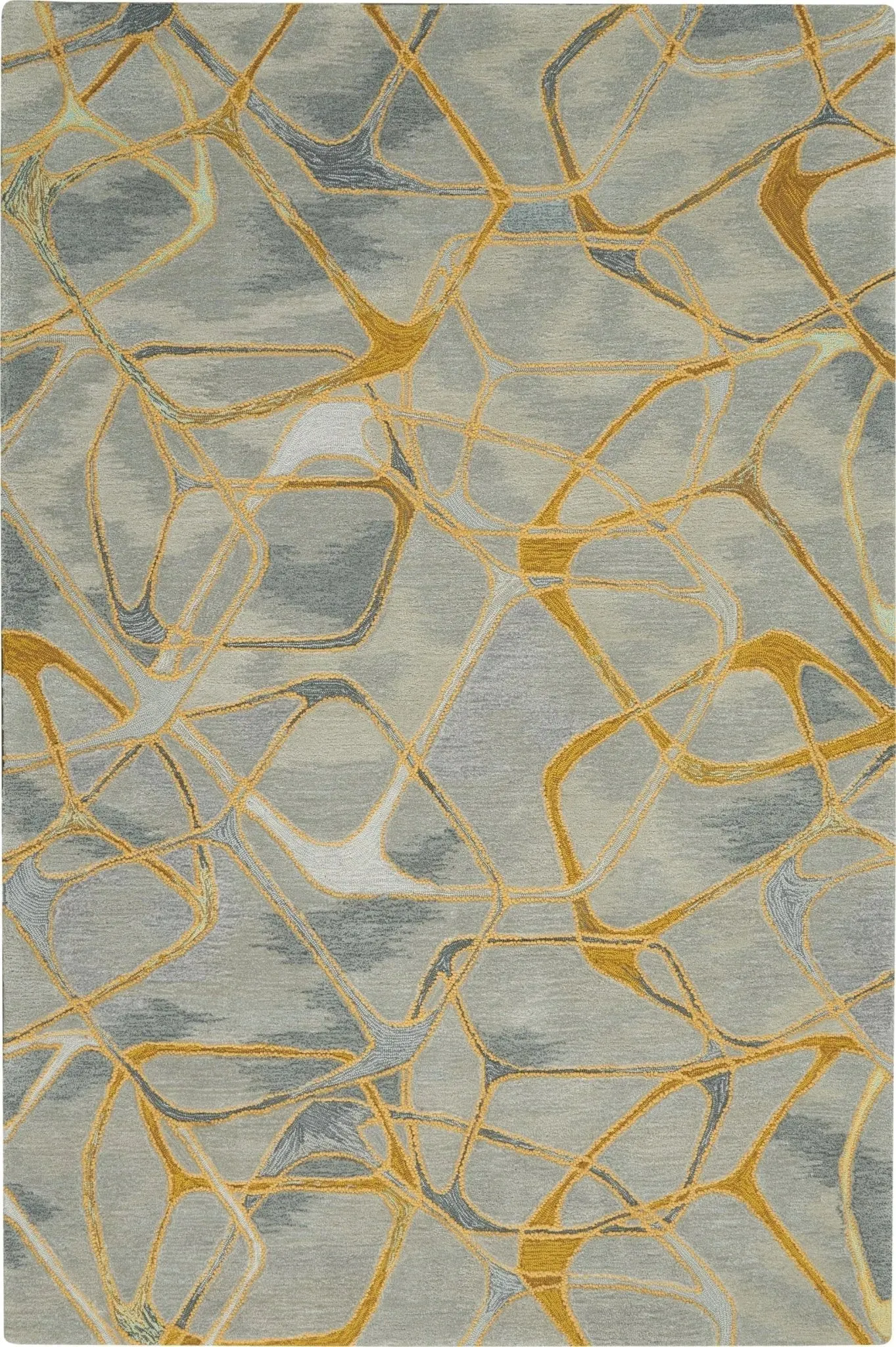 Symmetry SMM05 Grey/Yellow Rug