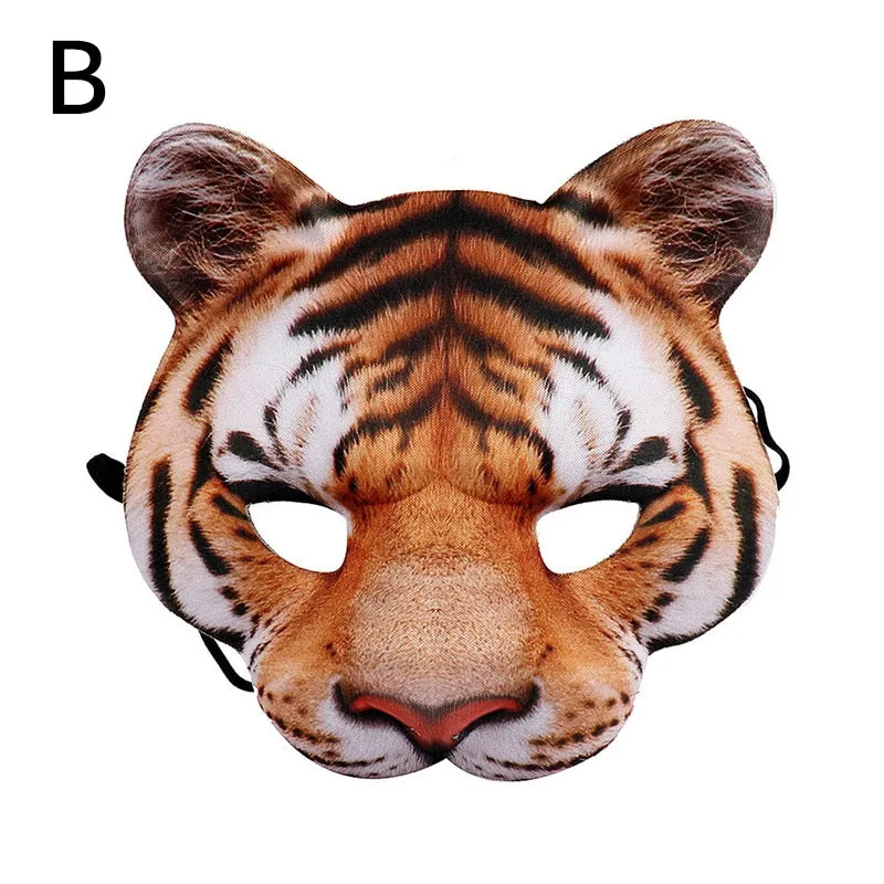 Trendy 3D Exotic Animal Halloween Face Mask