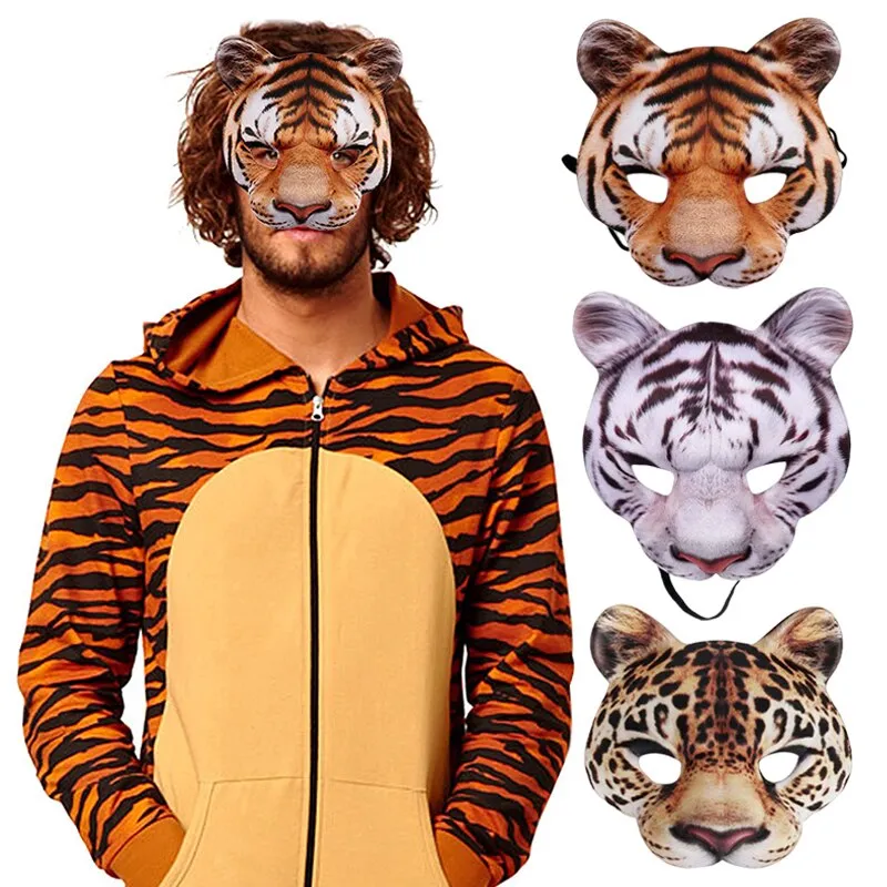 Trendy 3D Exotic Animal Halloween Face Mask